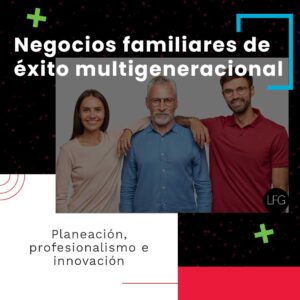 Padre y dos hijos representando una generación